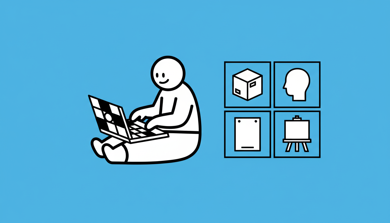 Prompt input on the left and a 2x2 grid of image results