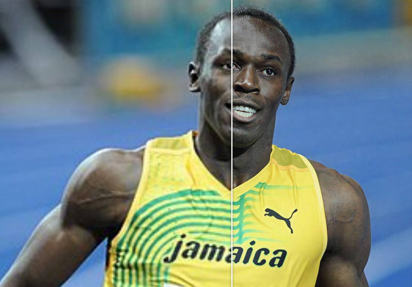 Ejemplo de agrandamiento con motor de IA